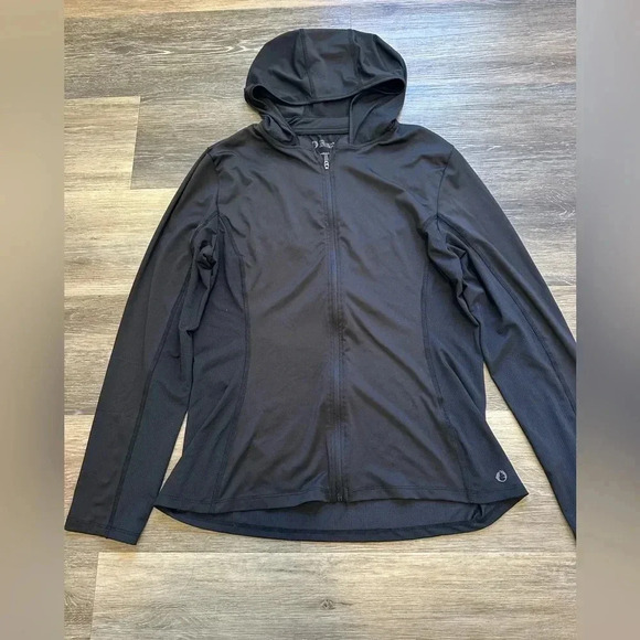 THE AMERICAN OUTDOORSMAN FOR WOMAN Black Zip Up Lightweight Jacket Size Large - Picture 5 of 10